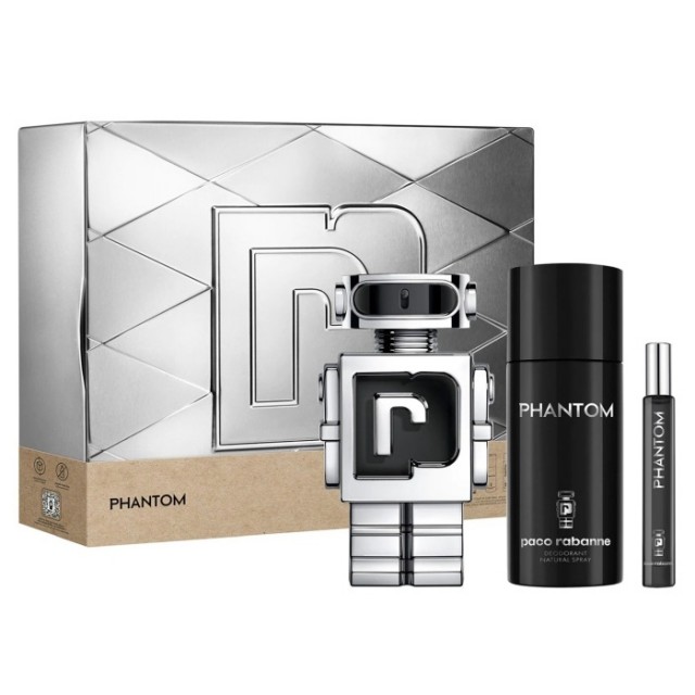 PACO RABANNE Phantom SET: EDT 100ml + deo spray 150ml + EDT 10ml